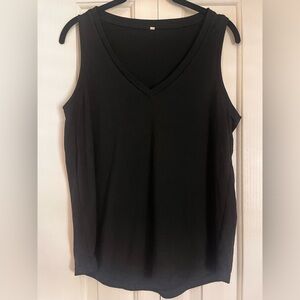 Black V-Neck TankTop